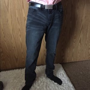 Distressed Marc Moto Skinny Piston Jeans 34x32